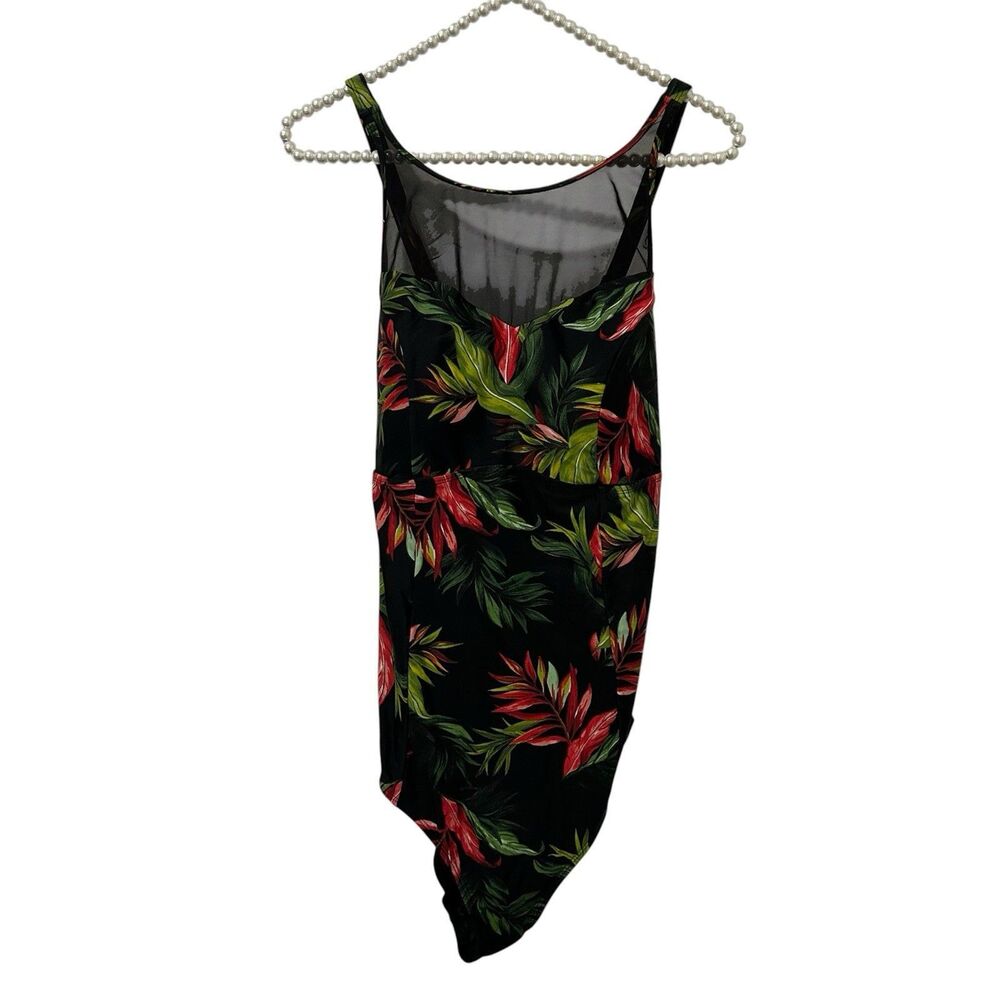 Torrid One Piece Swimsuit Womens 1X Multicolor Floral Tropical Boho Festival